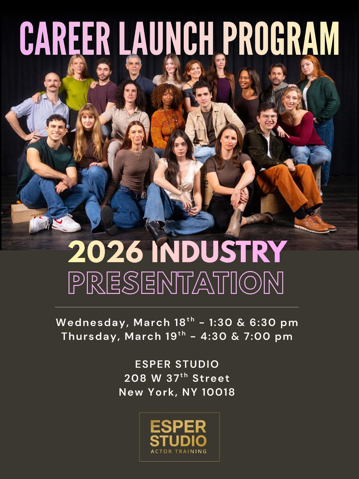 Claudia Minor Troyer William Esper Studio Career Launch Showcase